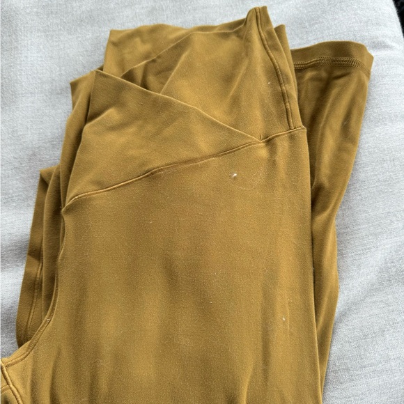 aerie Pants - Mustard Yellow Aerie Flare Leggings